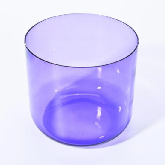 Alchemy Clear Purple B Note Crystal Singing Bowl - clear bowl - On sale